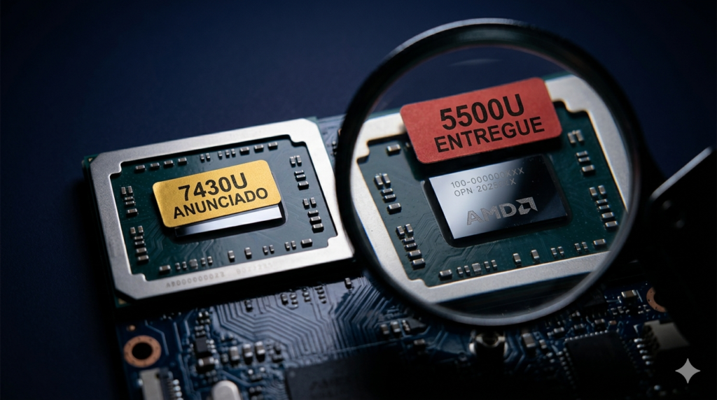chuwi corebook plus ryzen 5 5500u processador trocado fraude 2026