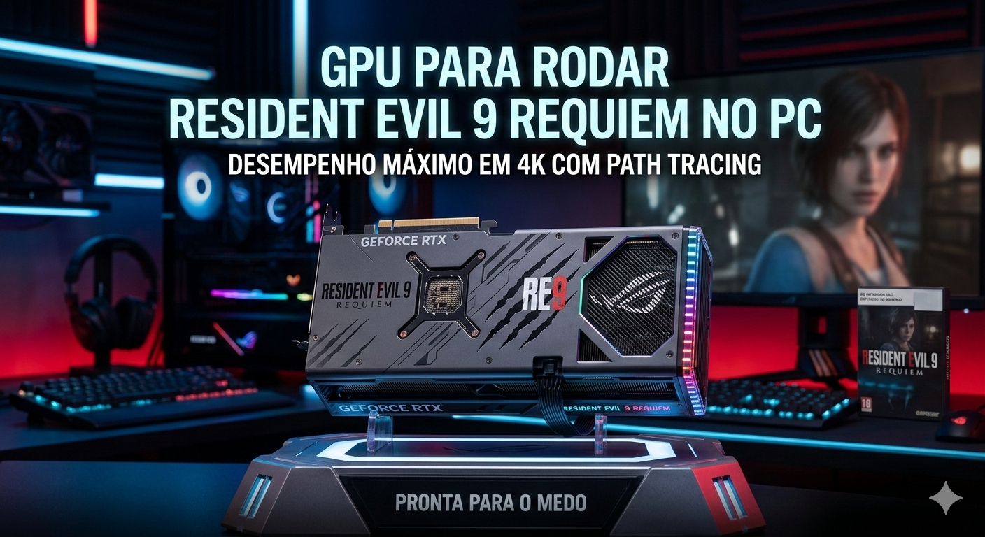Leia mais sobre o artigo Resident Evil 9 Requiem no PC: Qual GPU Você Precisa Para Rodar o Jogo em 2026?