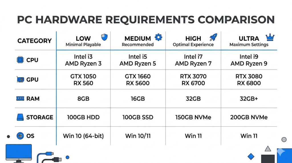 death stranding 2 tabela requisitos gpu cpu pc 2026