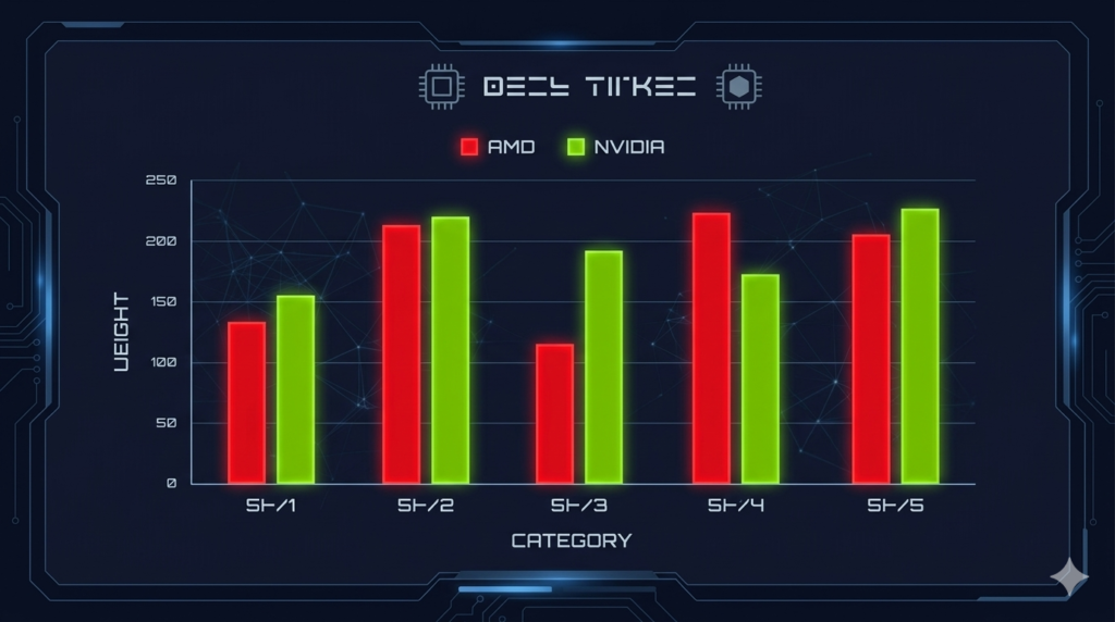 rx 7600 rtx 4060 benchmark 1080p jogos 2026 resultado